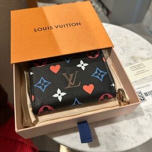 Louis Vuitton GameOn Zippy Coin Purse Black Wallet